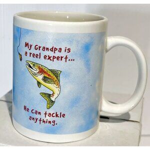 Grandpa Fishing Coffee Mug “My Grandpa is a Reel Expert..He Can Tackle Anything”